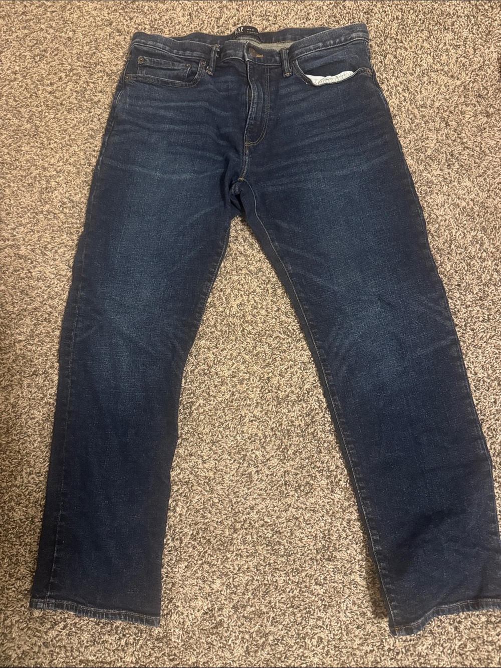 GAP Men’s Navy Straight Leg Jeans